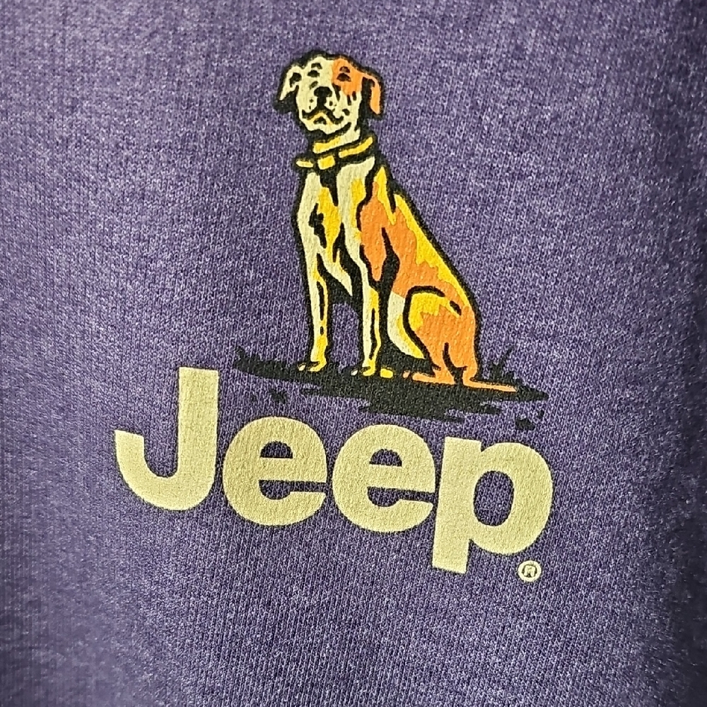 Jeep Purple Sweatshirt Dog, Built For Adventure Small New! - Picture 3 of 9